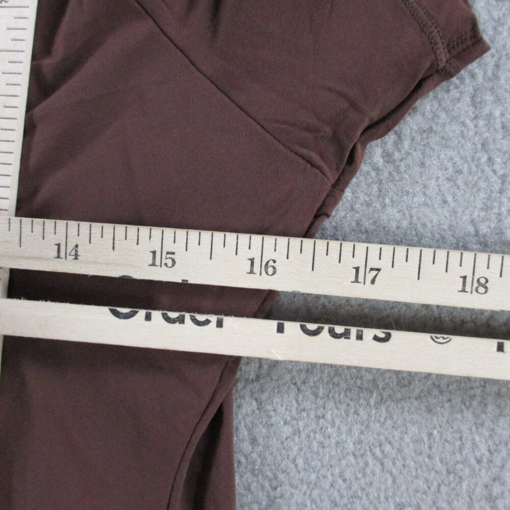 SKIMS Fits Everybody Short Sleeve T Shirt Womens XL Cocoa Brown Stretch NWT - Picture 6 of 10
